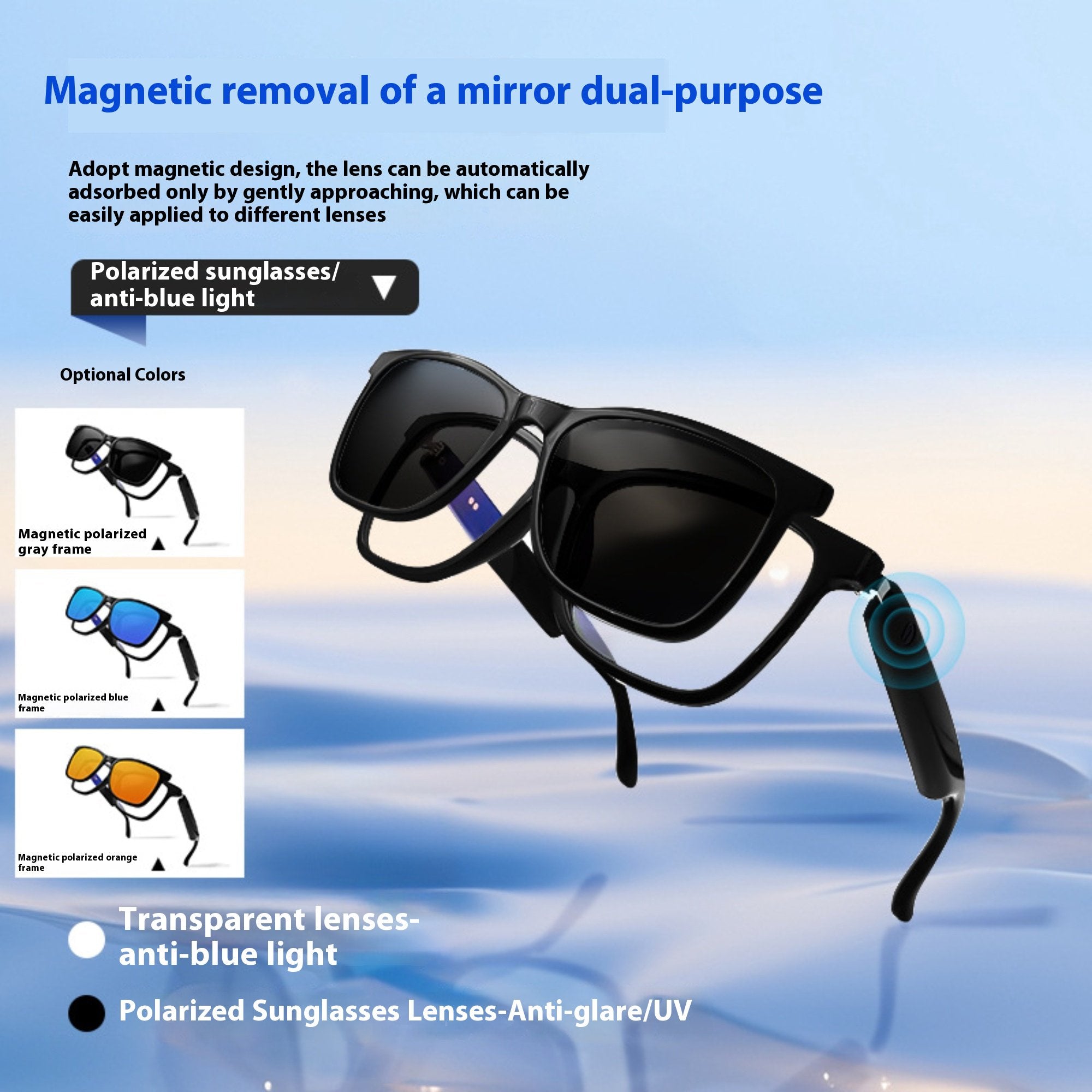 Smart Glasses Wireless Headphone