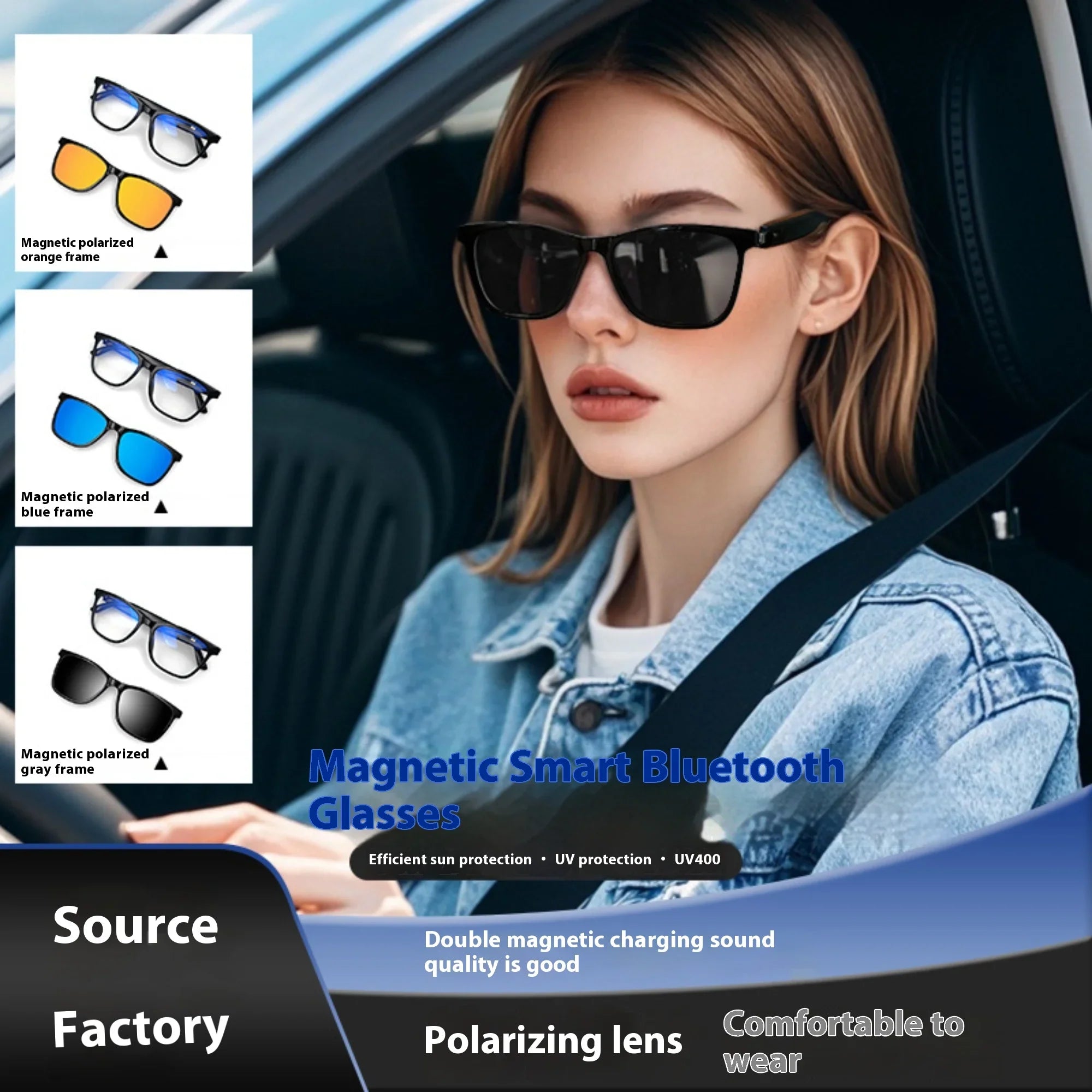 Smart Glasses Wireless Headphone